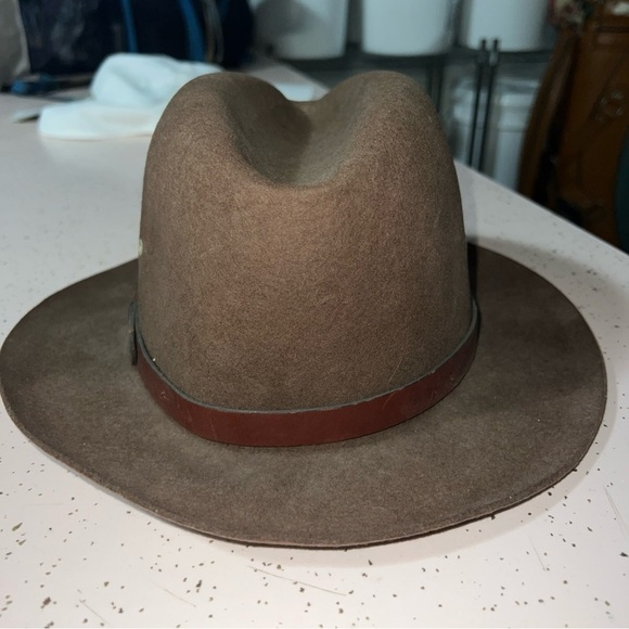 Country Gentleman Surrey Fedora 100% Wool Hat~M~Brown - Picture 3 of 7